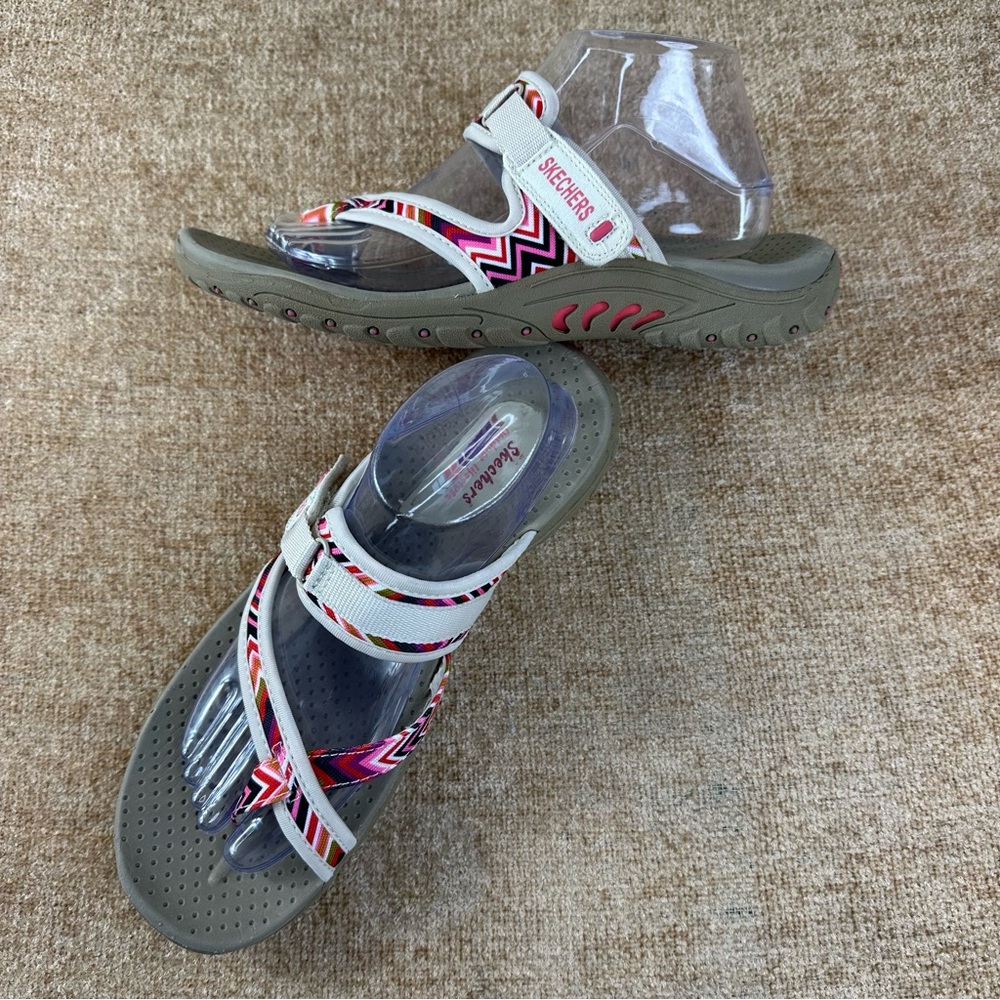 Skechers Reggae -Zig Swag Multicolored Sandals Women’s Size 10